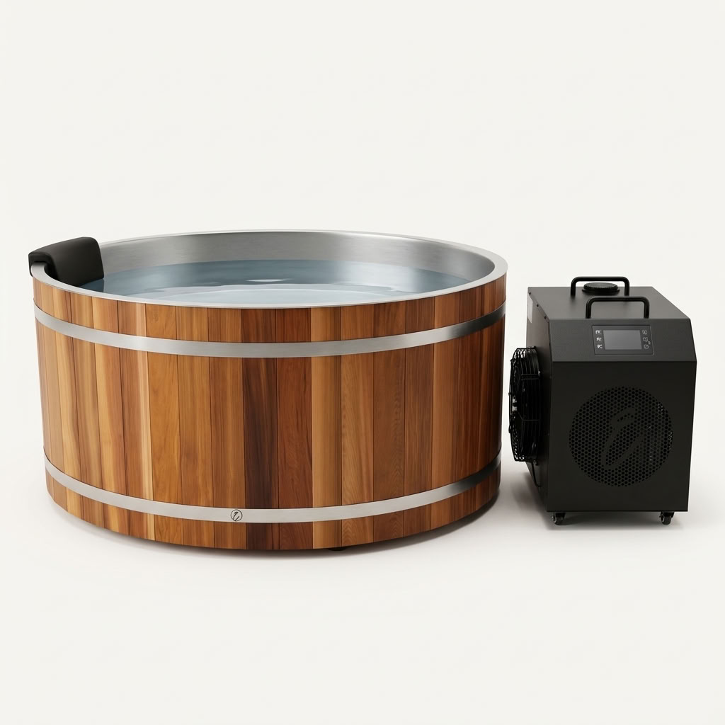 Curve Cedar Ice Bath | 1 Person