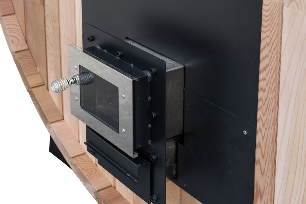 Deluxe Wood Fired 🔥 4-6 Person Cedar Barrel Sauna