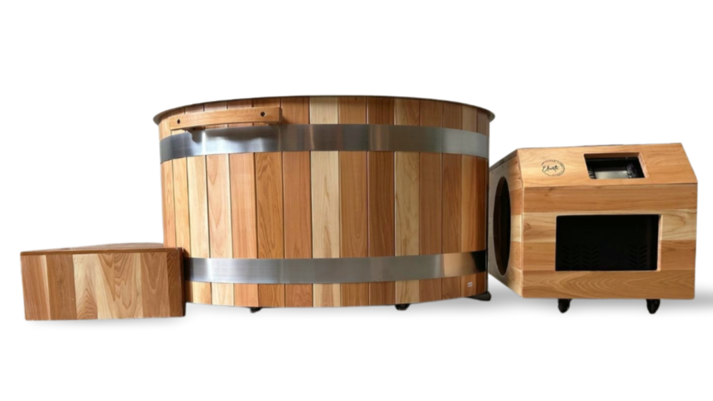 Curve Cedar Ice Bath + 1HP Chiller