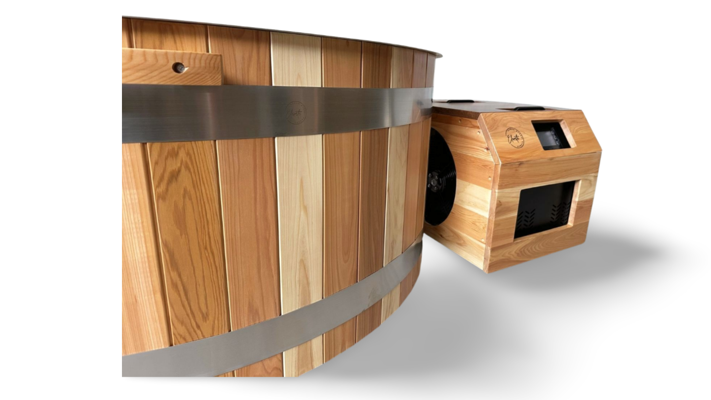 Curve Cedar Ice Bath + 1HP Chiller