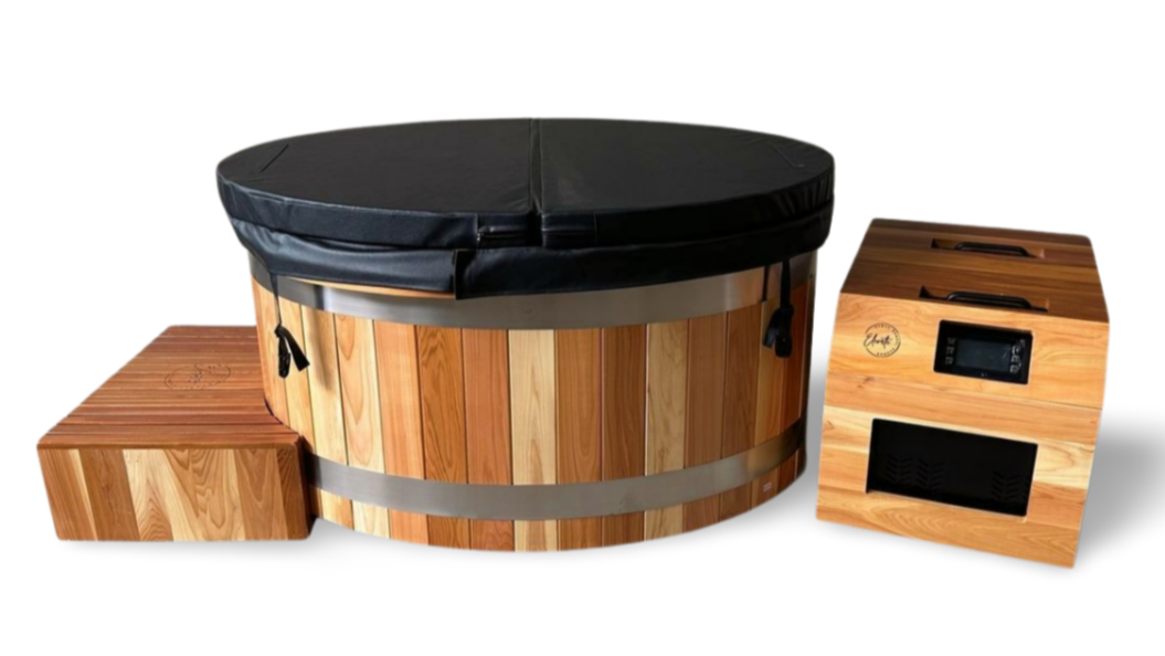 Curve Cedar Ice Bath + 1HP Chiller