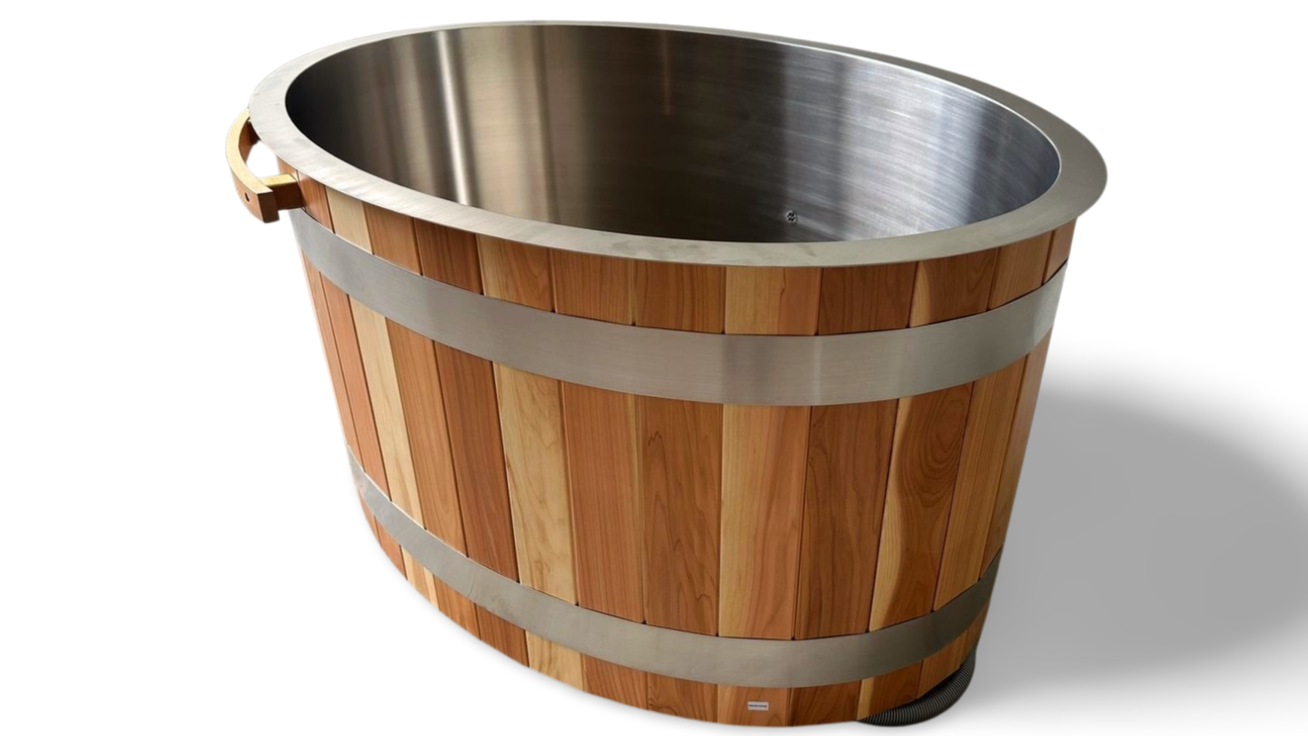 Curve Cedar Ice Bath + 1HP Chiller