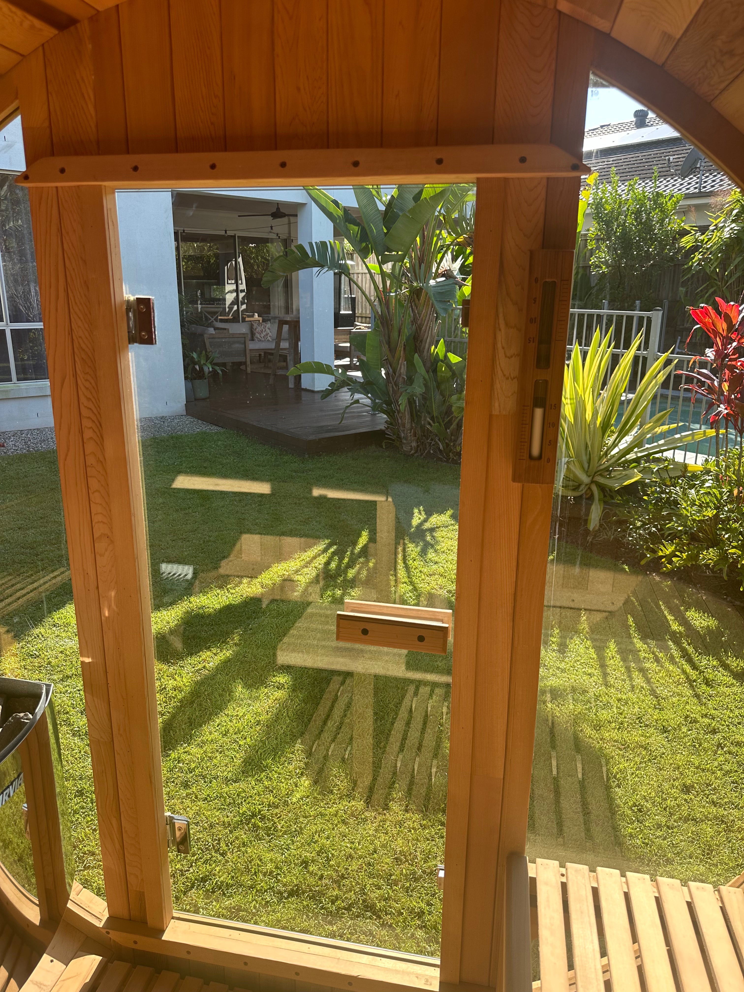 Outlook 4 Person Traditional Cedar Barrel Sauna