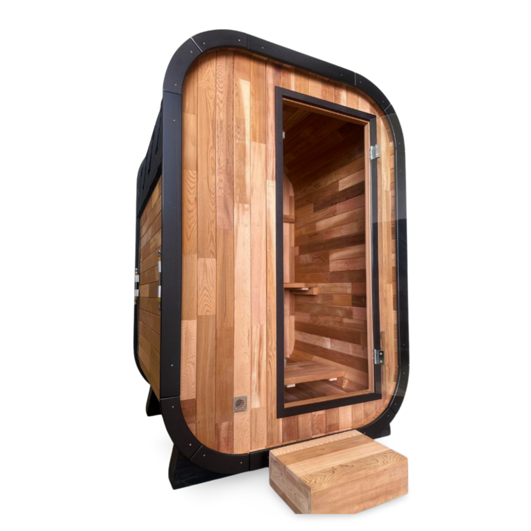 Niche 1-2 Person Traditional Cedar Sauna | Black Edition