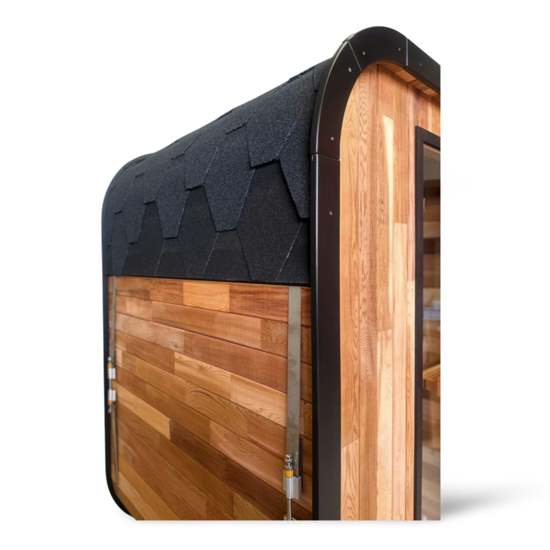 Niche 1-2 Person Traditional Cedar Sauna | Black Edition