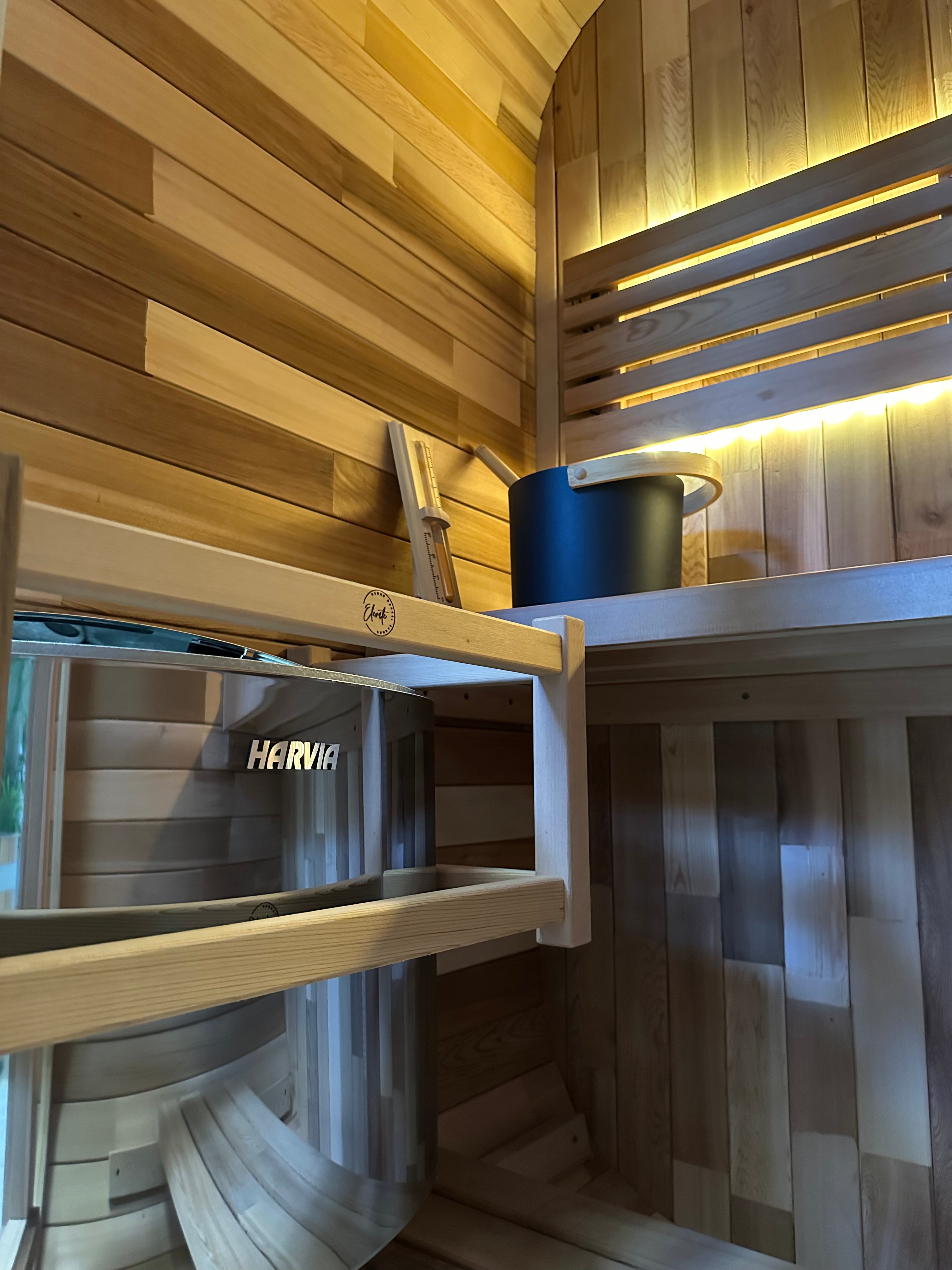 Niche View 1-2 Person Traditional Cedar Cube Sauna