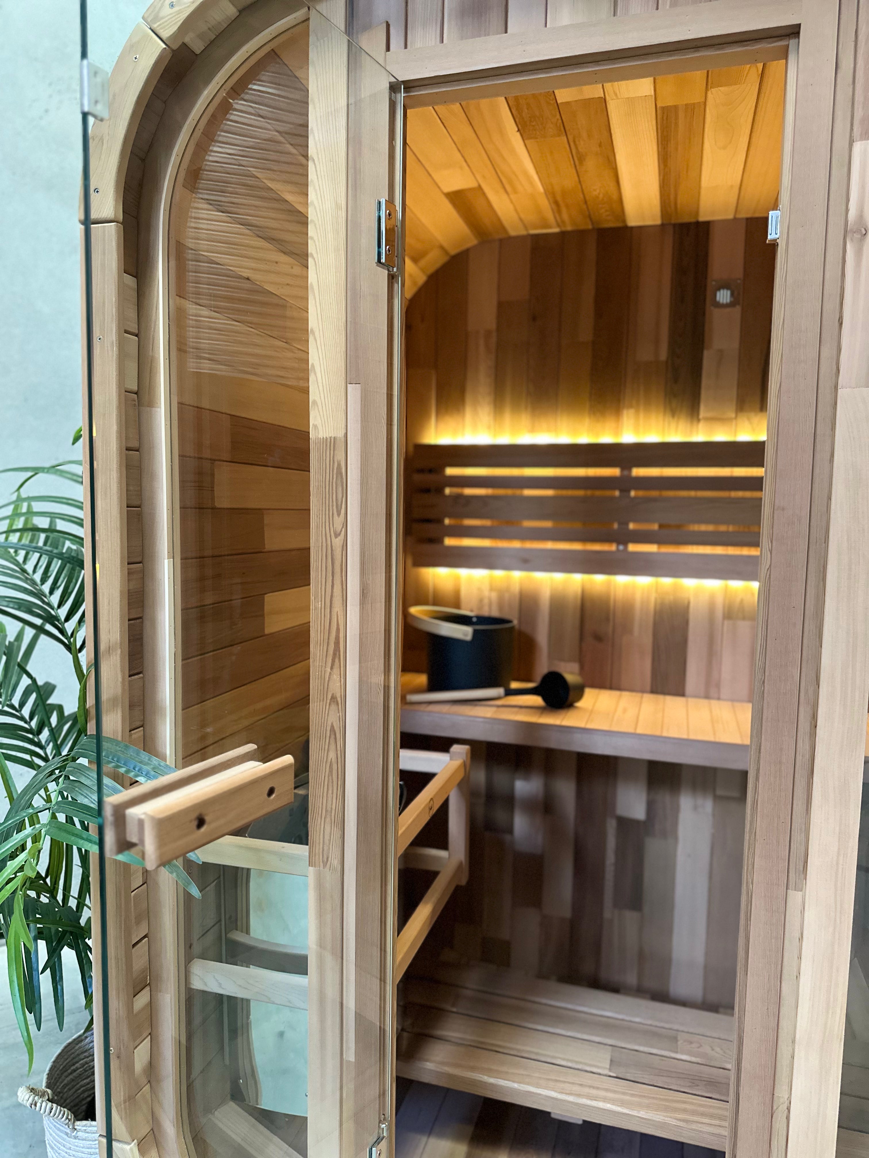 Niche View 1-2 Person Traditional Cedar Cube Sauna