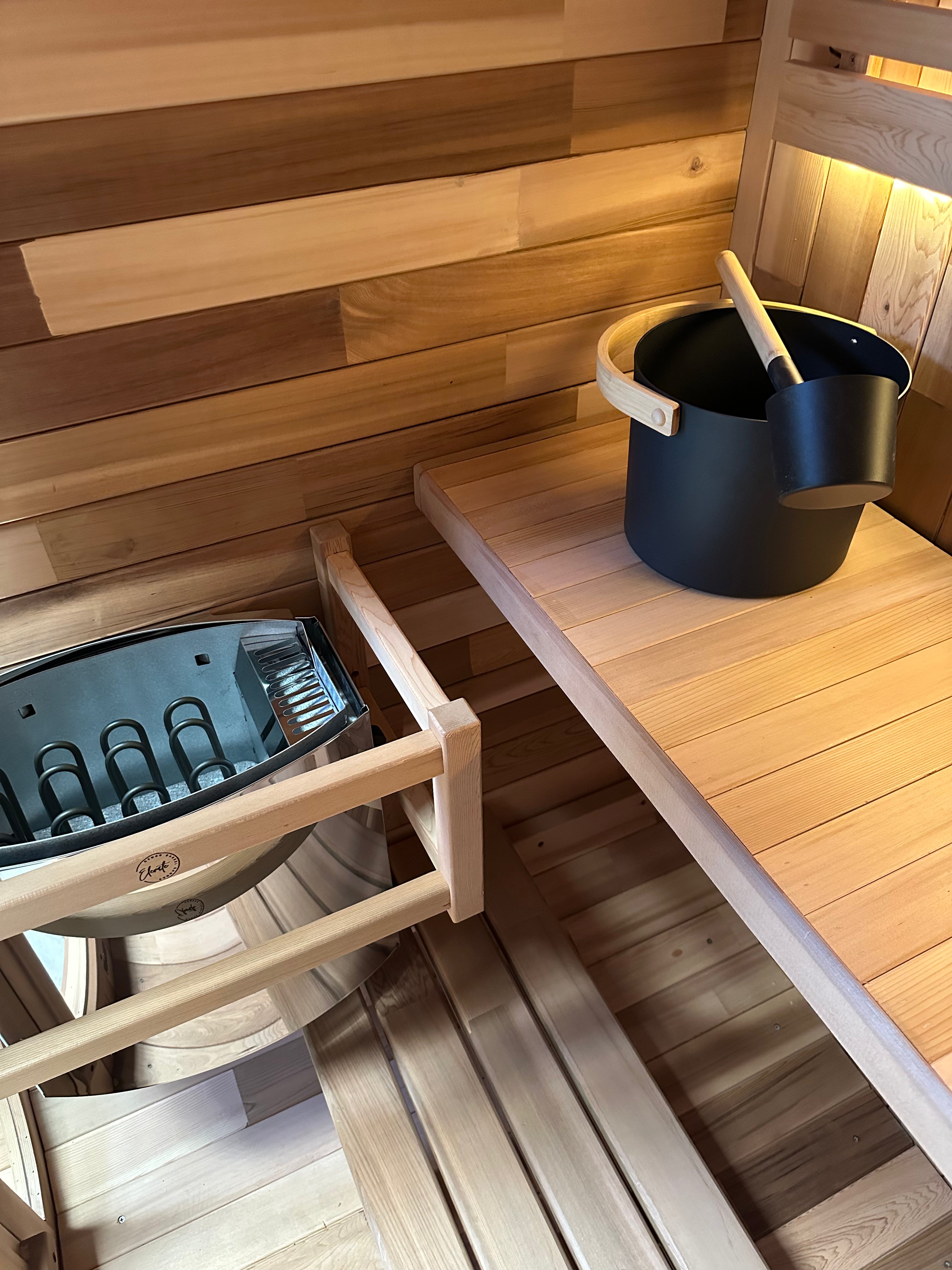 Niche View 1-2 Person Traditional Cedar Cube Sauna