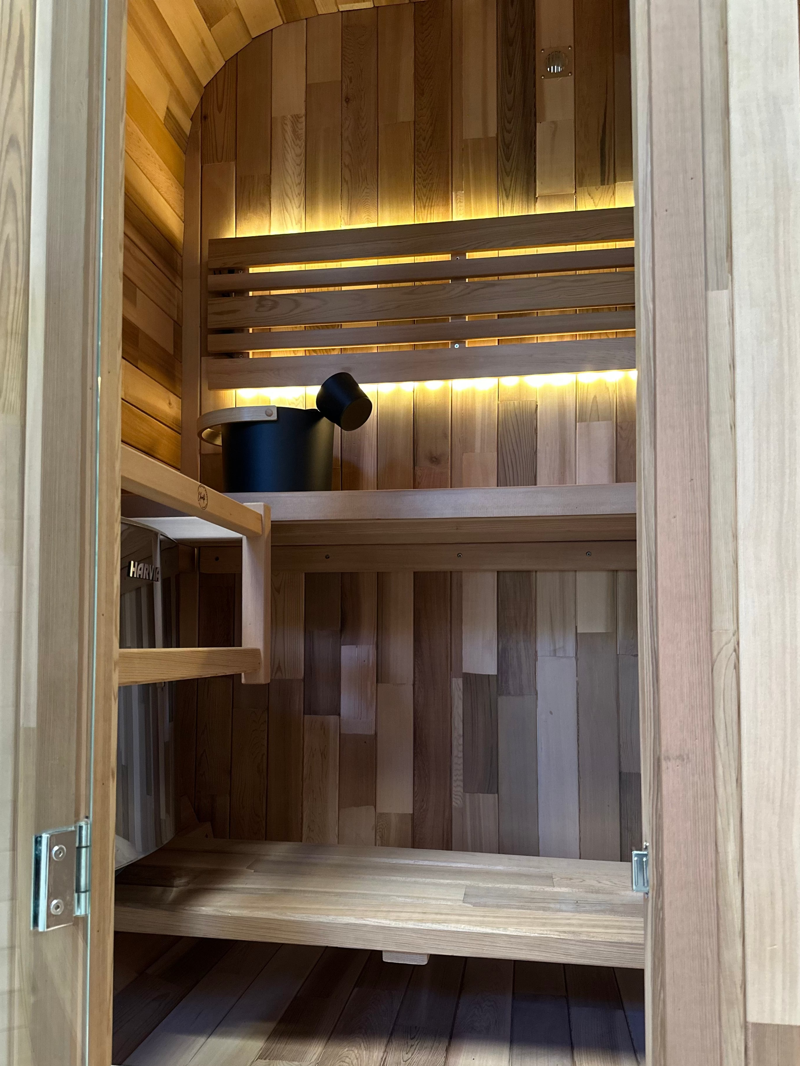 Niche View 1-2 Person Traditional Cedar Cube Sauna