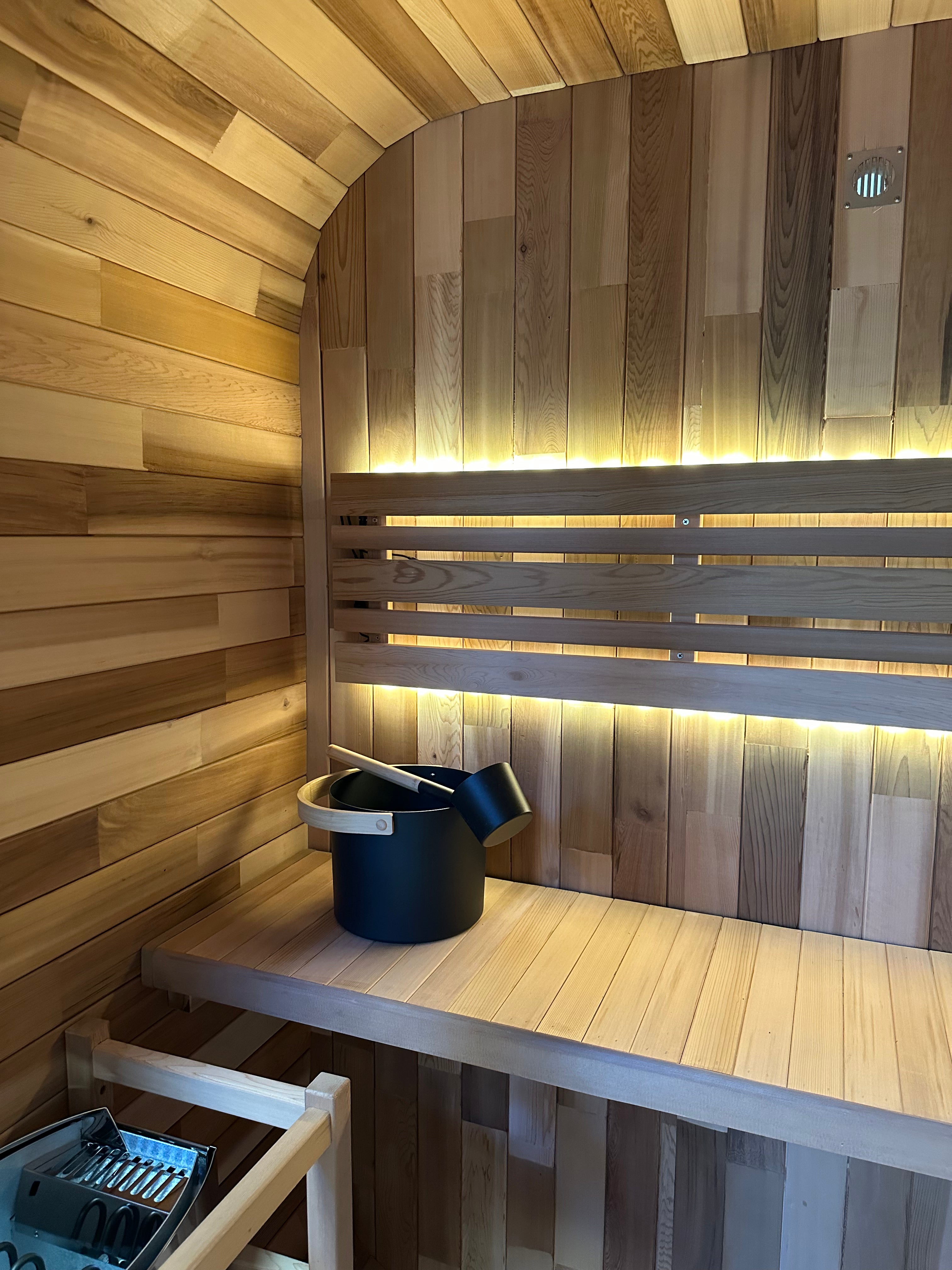 Niche View 1-2 Person Traditional Cedar Cube Sauna