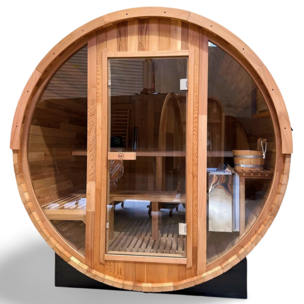 Outlook 4 Person Traditional Cedar Barrel Sauna
