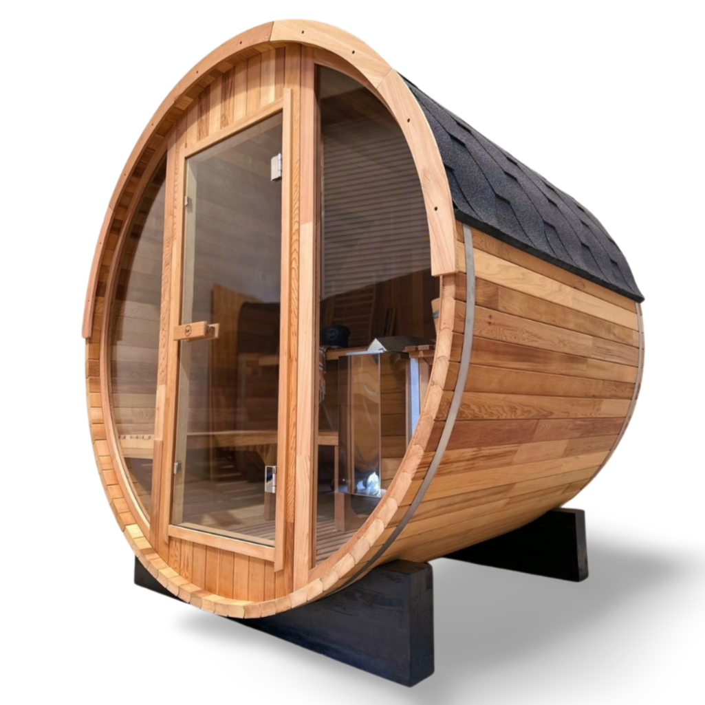 Outlook 4 Person Traditional Cedar Barrel Sauna