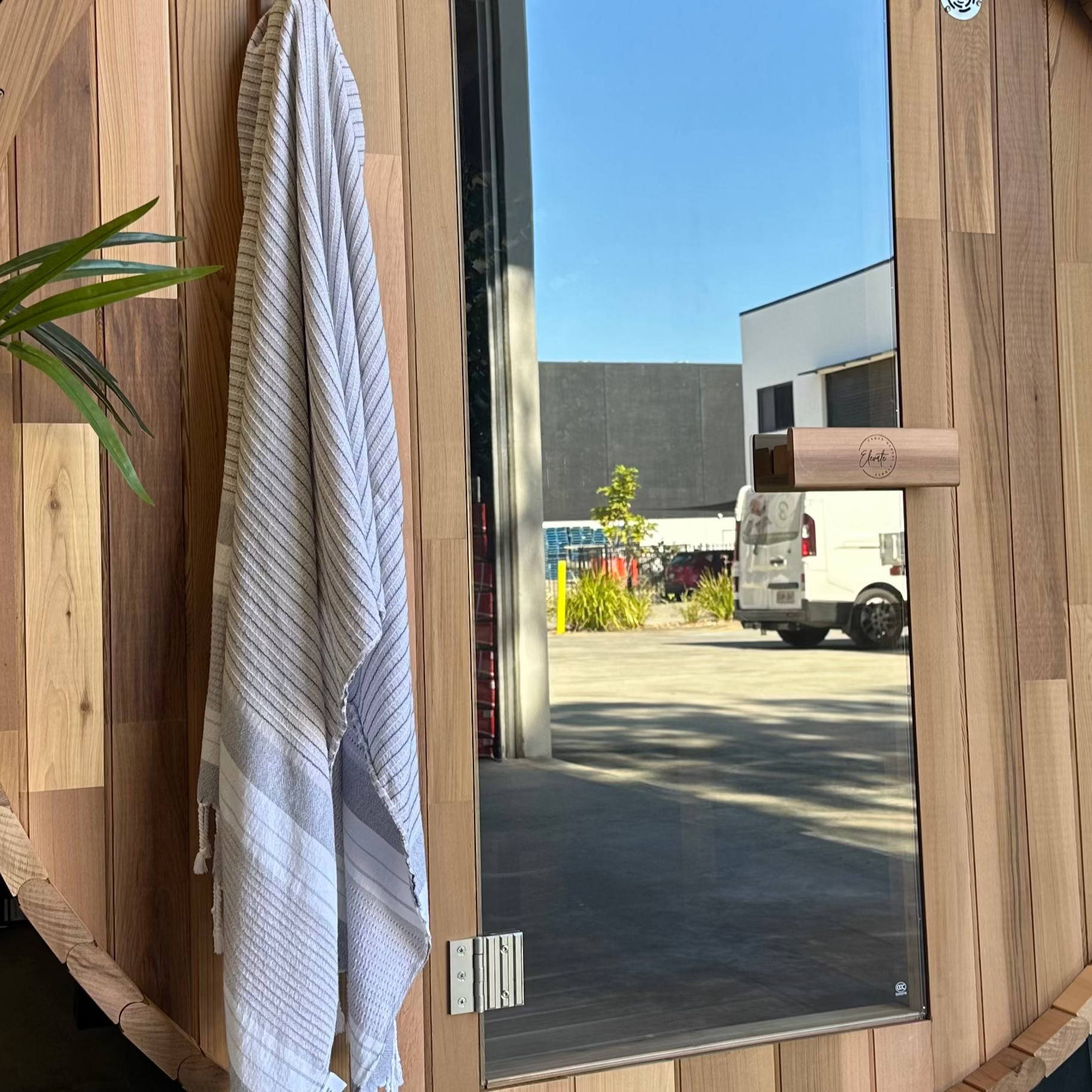 Cove 4 Person Traditional Cedar Barrel Sauna