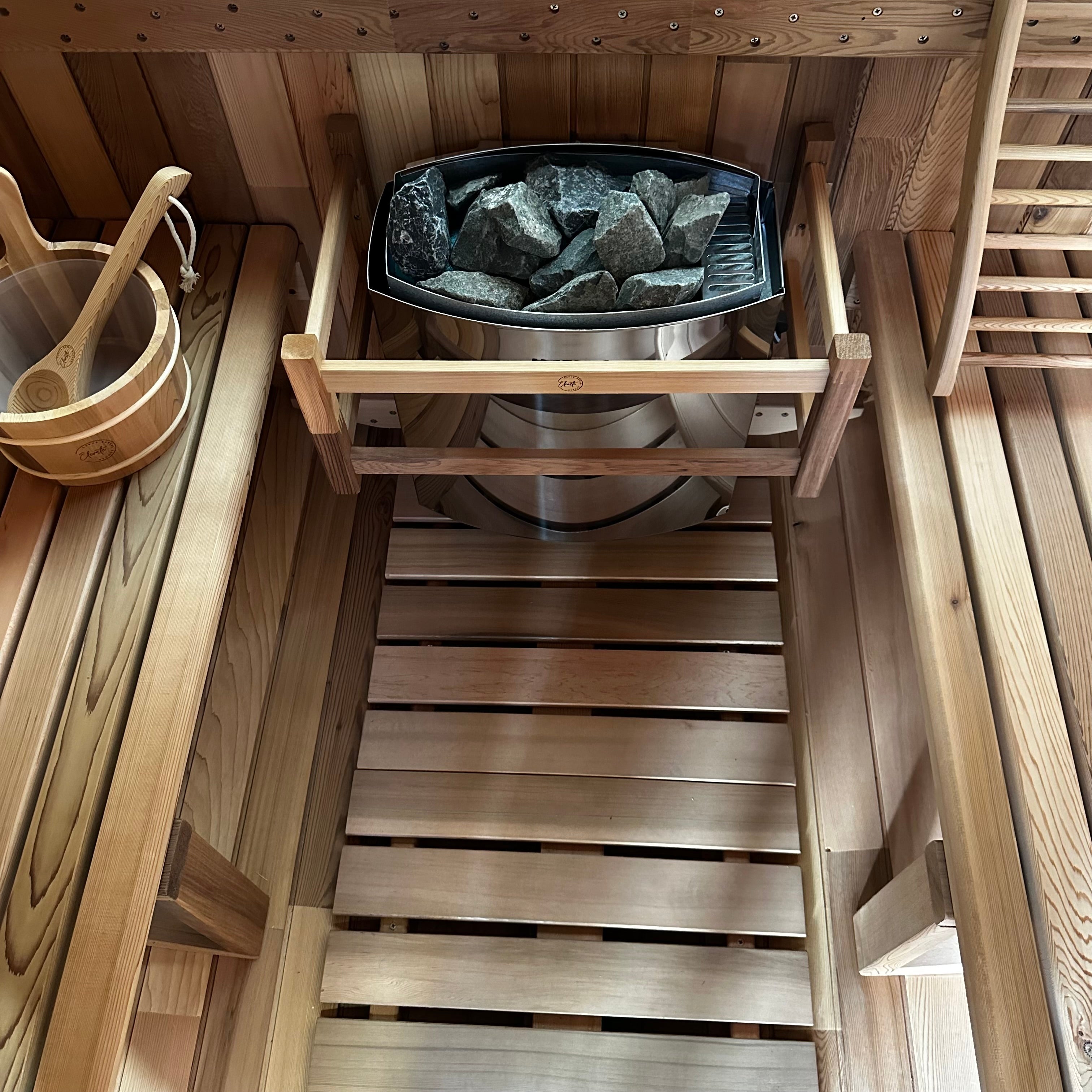 Cove 4 Person Traditional Cedar Barrel Sauna