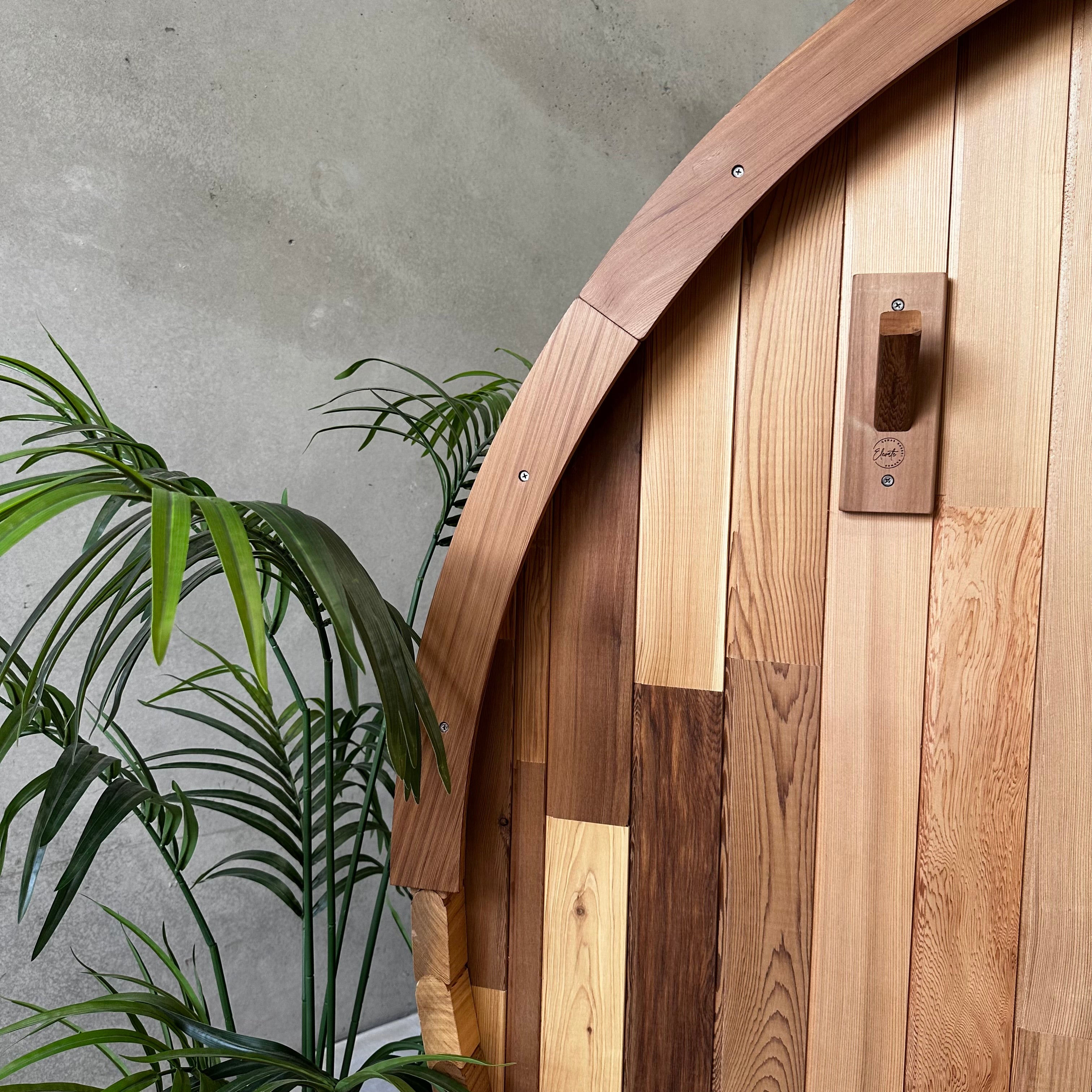 Cove 4 Person Traditional Cedar Barrel Sauna