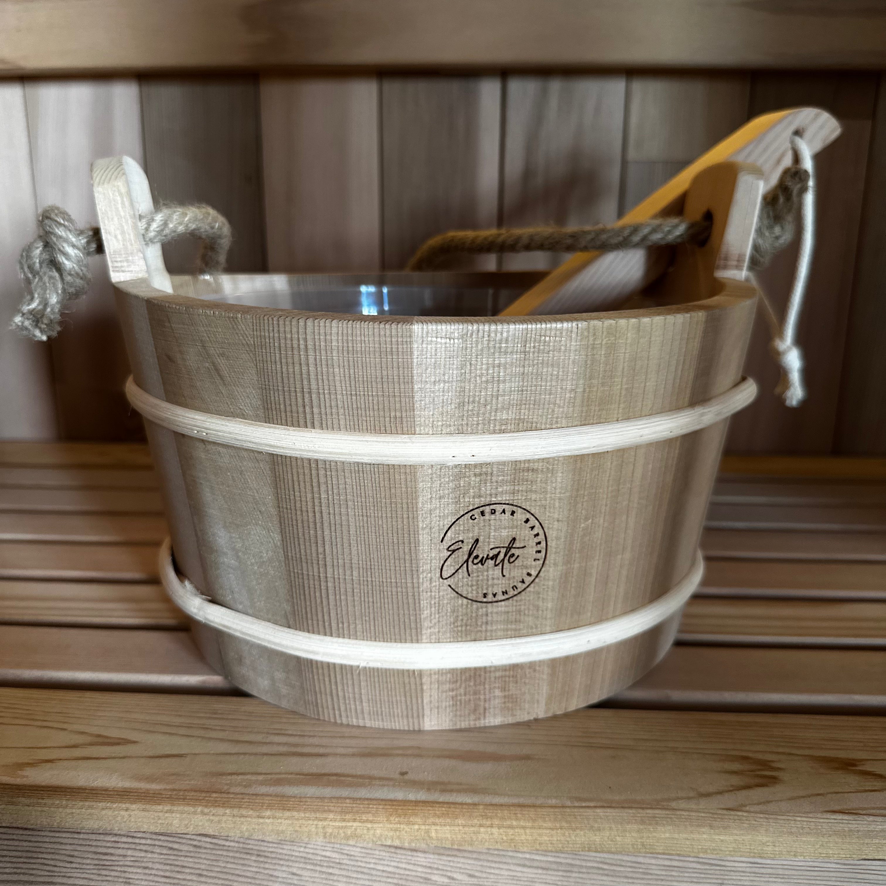 Elevate Cedar Bucket and Ladle