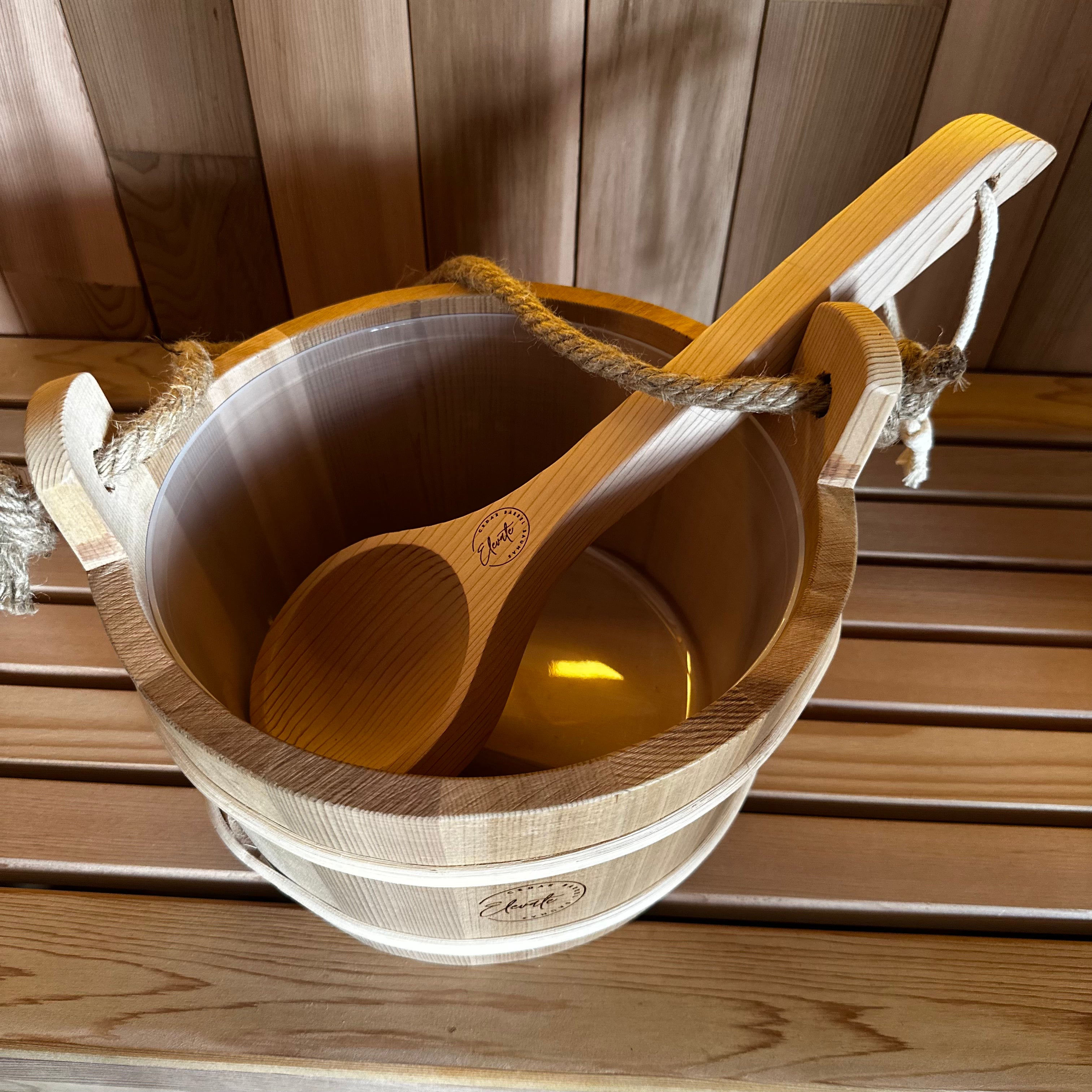 Elevate Cedar Bucket and Ladle