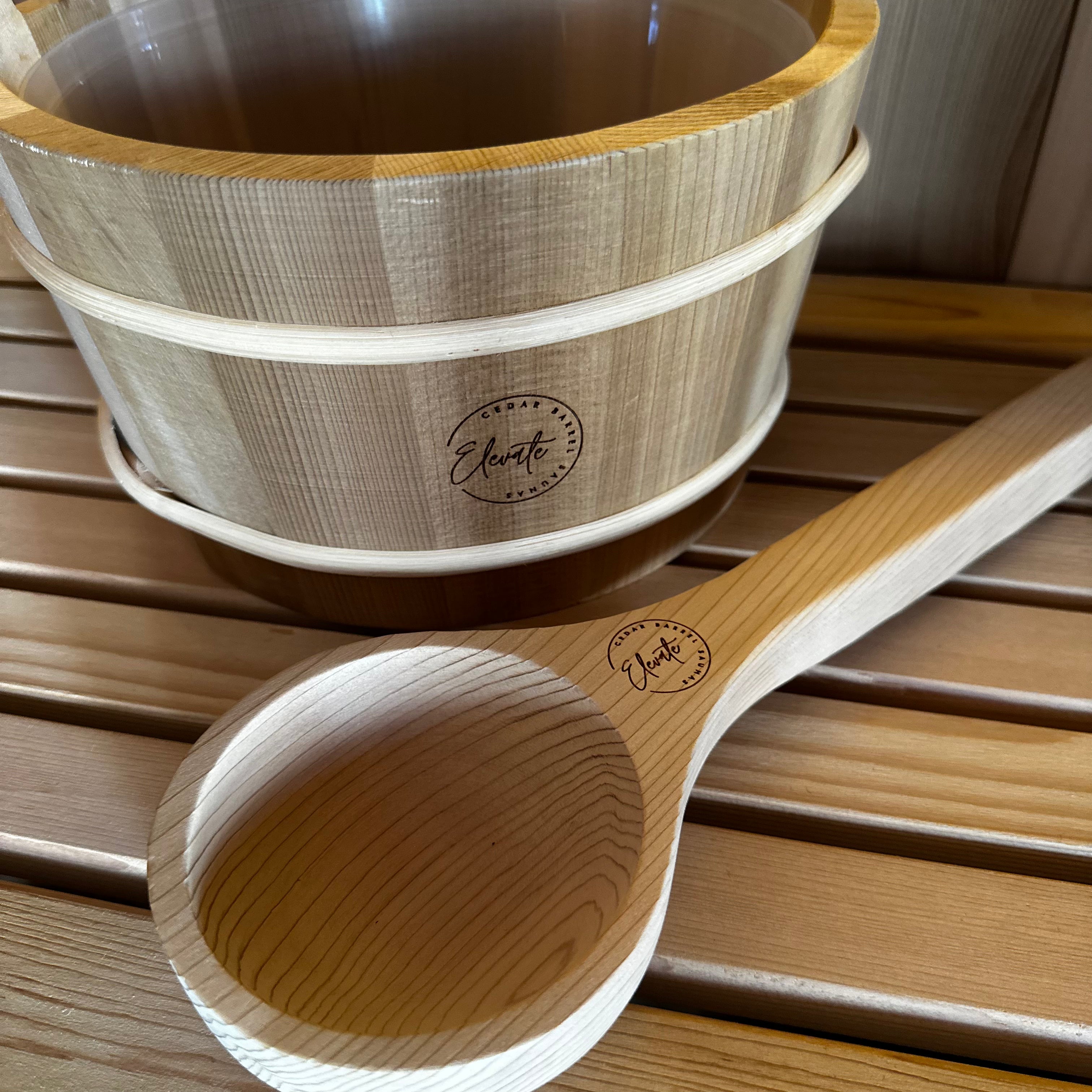 Elevate Cedar Bucket and Ladle