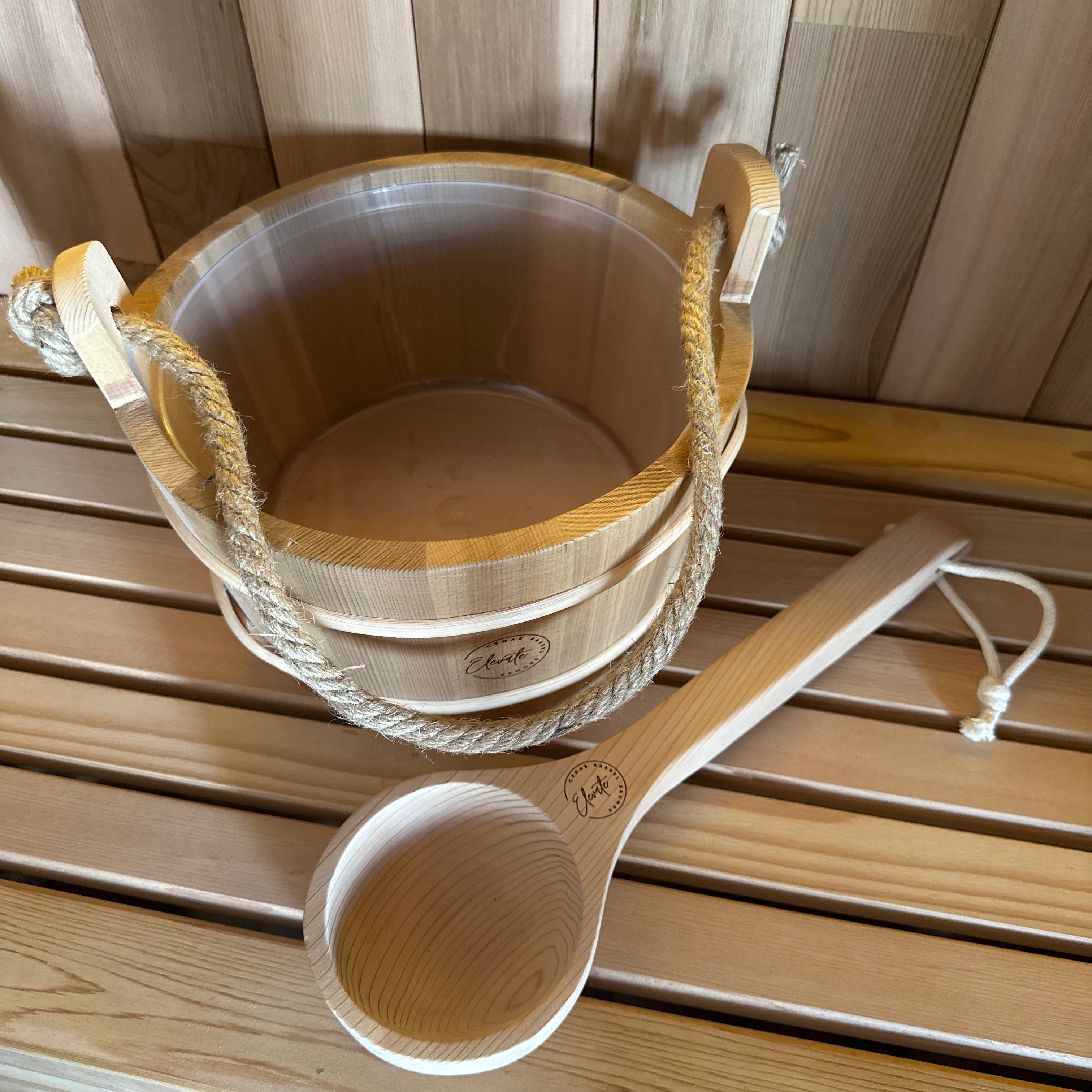 Elevate Cedar Bucket and Ladle