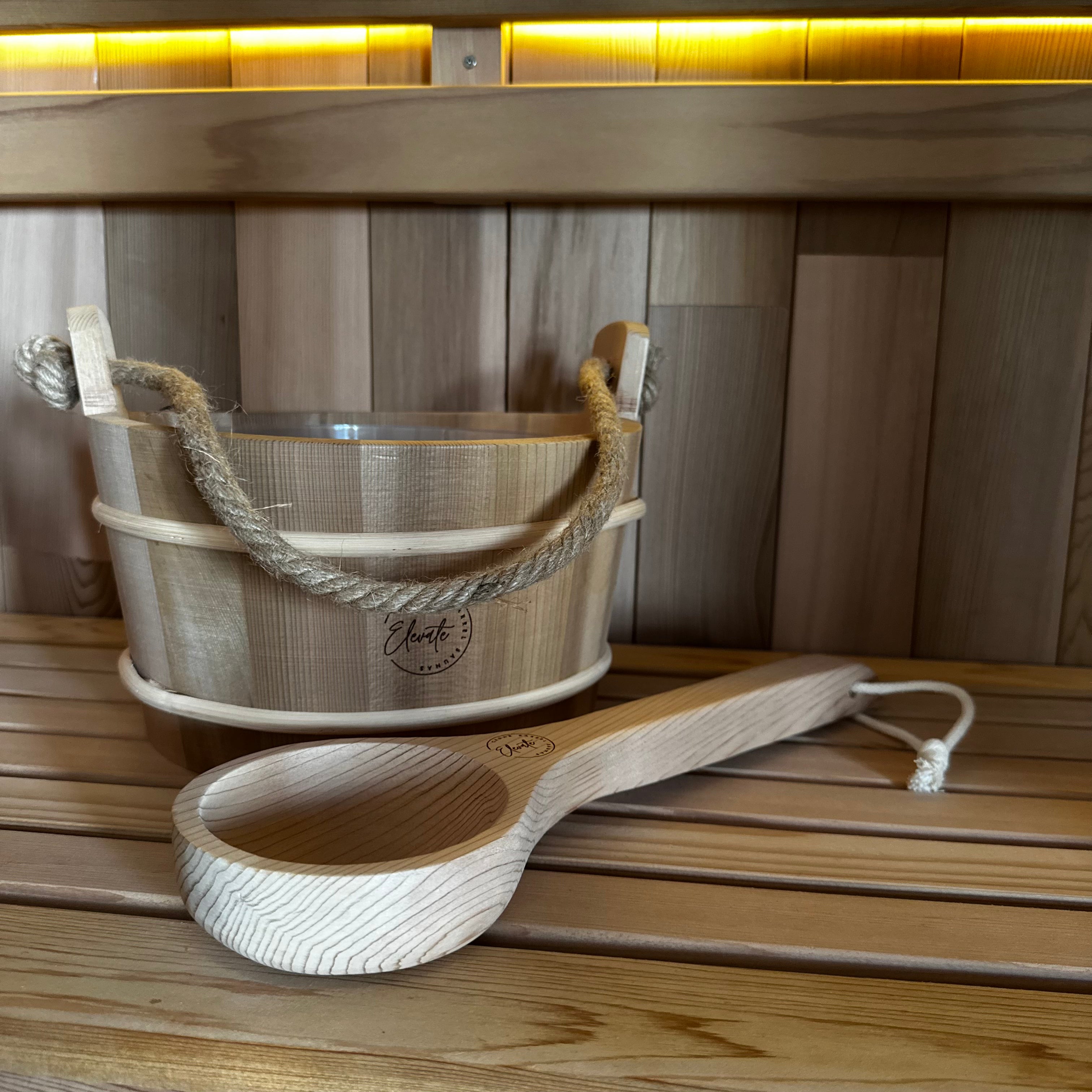 Elevate Cedar Bucket and Ladle