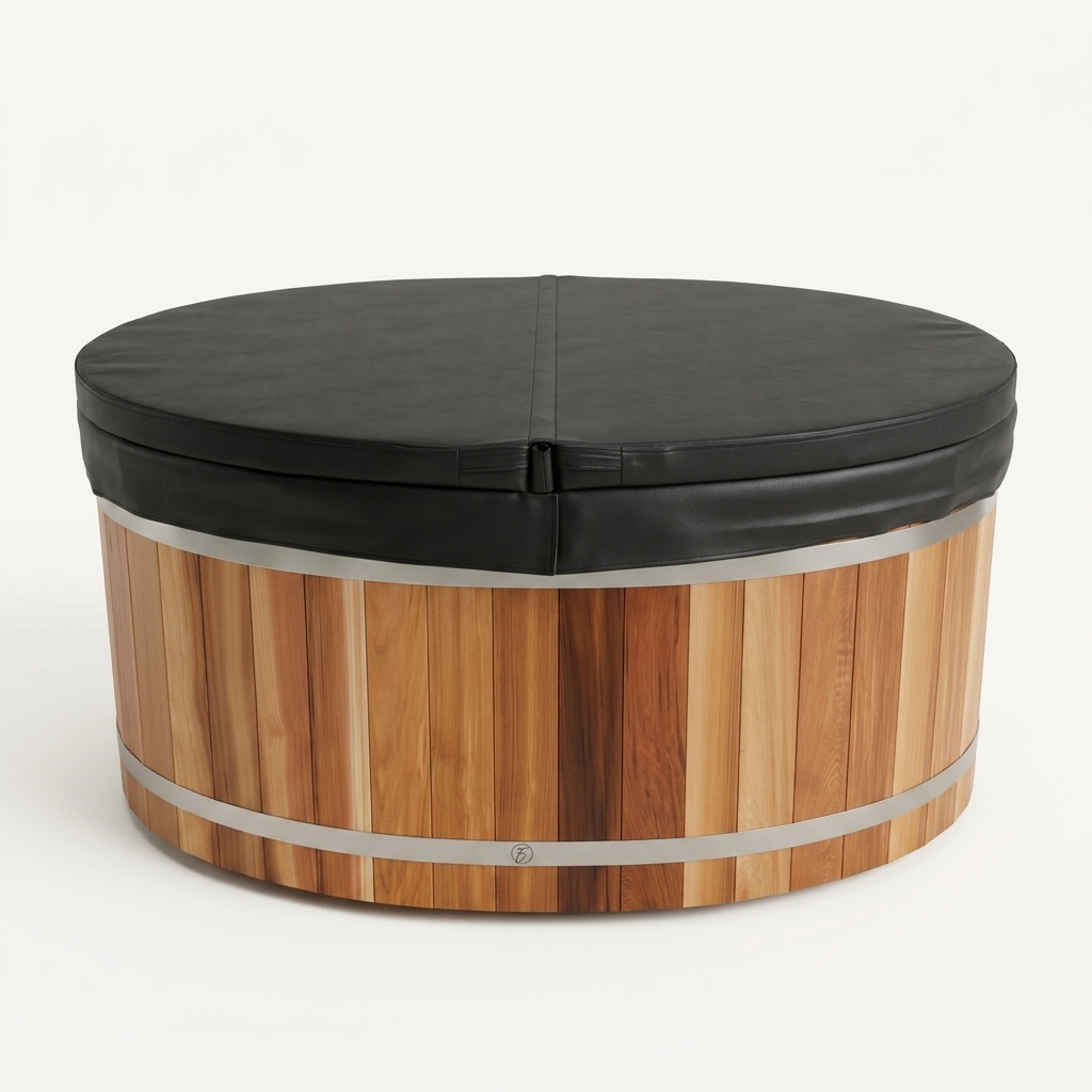 Curve PLUS+ Cedar Ice Bath & 1HP Chiller | 2 Person Plunge