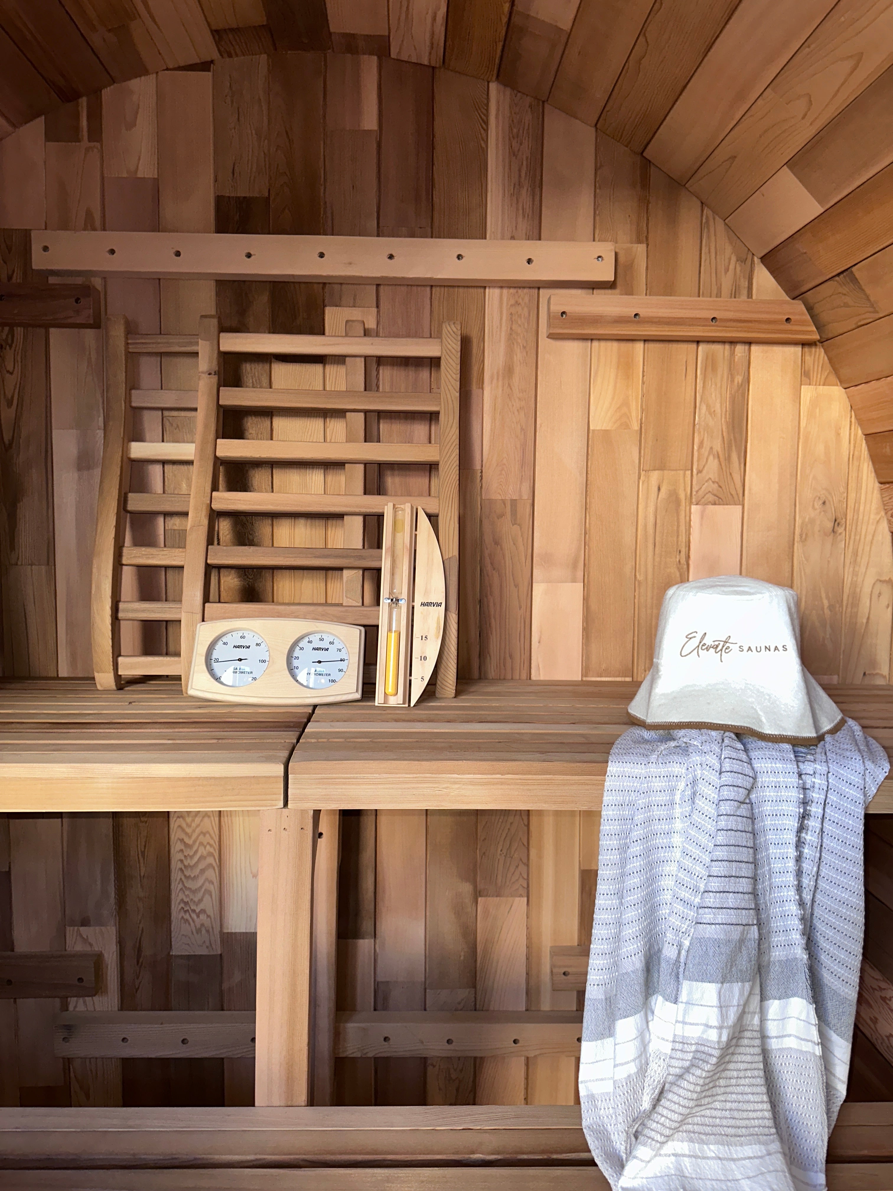 Outlook 4 Person Traditional Cedar Barrel Sauna