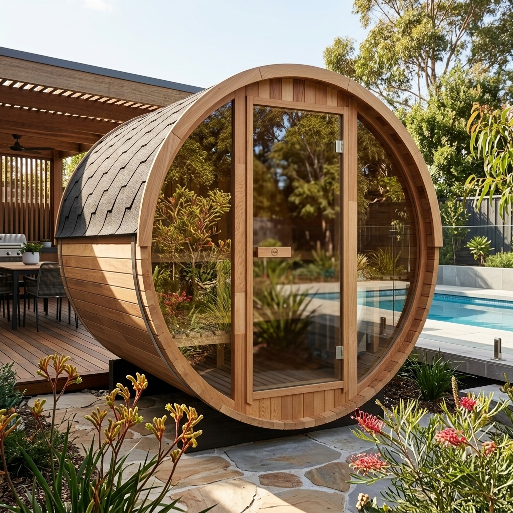 Curve PLUS+ Ice Bath & Outlook 4 Person Sauna | Contrast Package