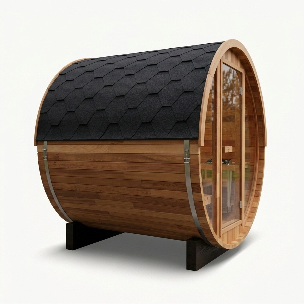 Outlook 4 Person Traditional Cedar Barrel Sauna