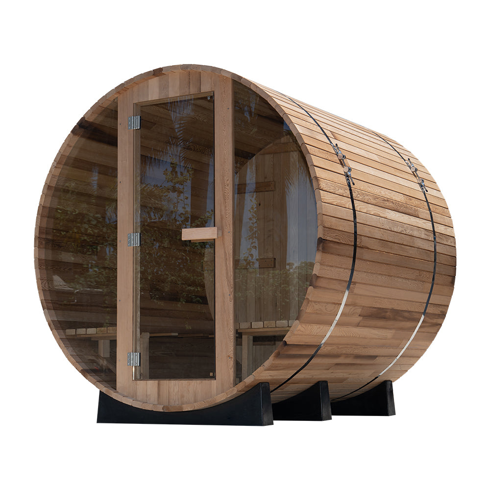 Outlook 8 Person Cedar Barrel Sauna