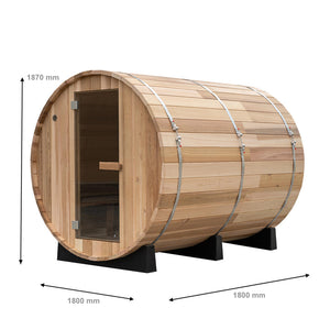 Cove 4 Person Cedar Barrel Sauna