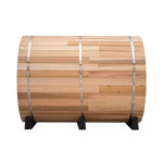 Load image into Gallery viewer, Deluxe 6 Person Cedar Barrel Sauna (Rear Window)
