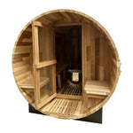 Load image into Gallery viewer, Traditional 6 Person Cedar Barrel Sauna
