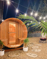 Load image into Gallery viewer, Traditional 6 Person Cedar Barrel Sauna
