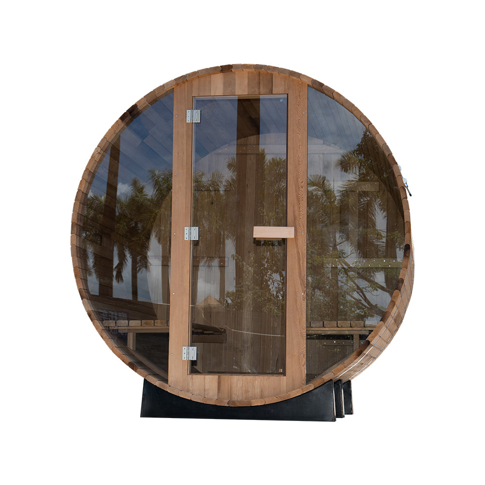 Outlook 8 Person Cedar Barrel Sauna