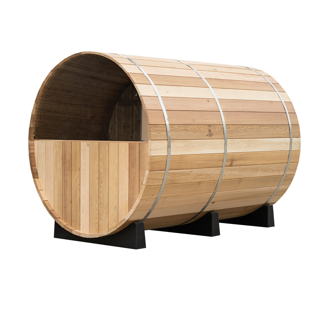 Cove Rearview 4 Person Cedar Barrel Sauna