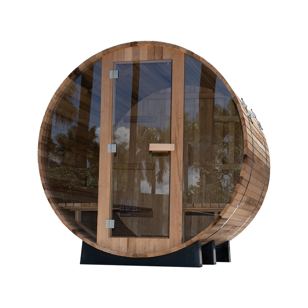 Outlook 8 Person Cedar Barrel Sauna