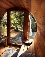 Load image into Gallery viewer, Outlook 8 Person Cedar Barrel Sauna
