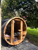 Load image into Gallery viewer, Outlook 8 Person Cedar Barrel Sauna
