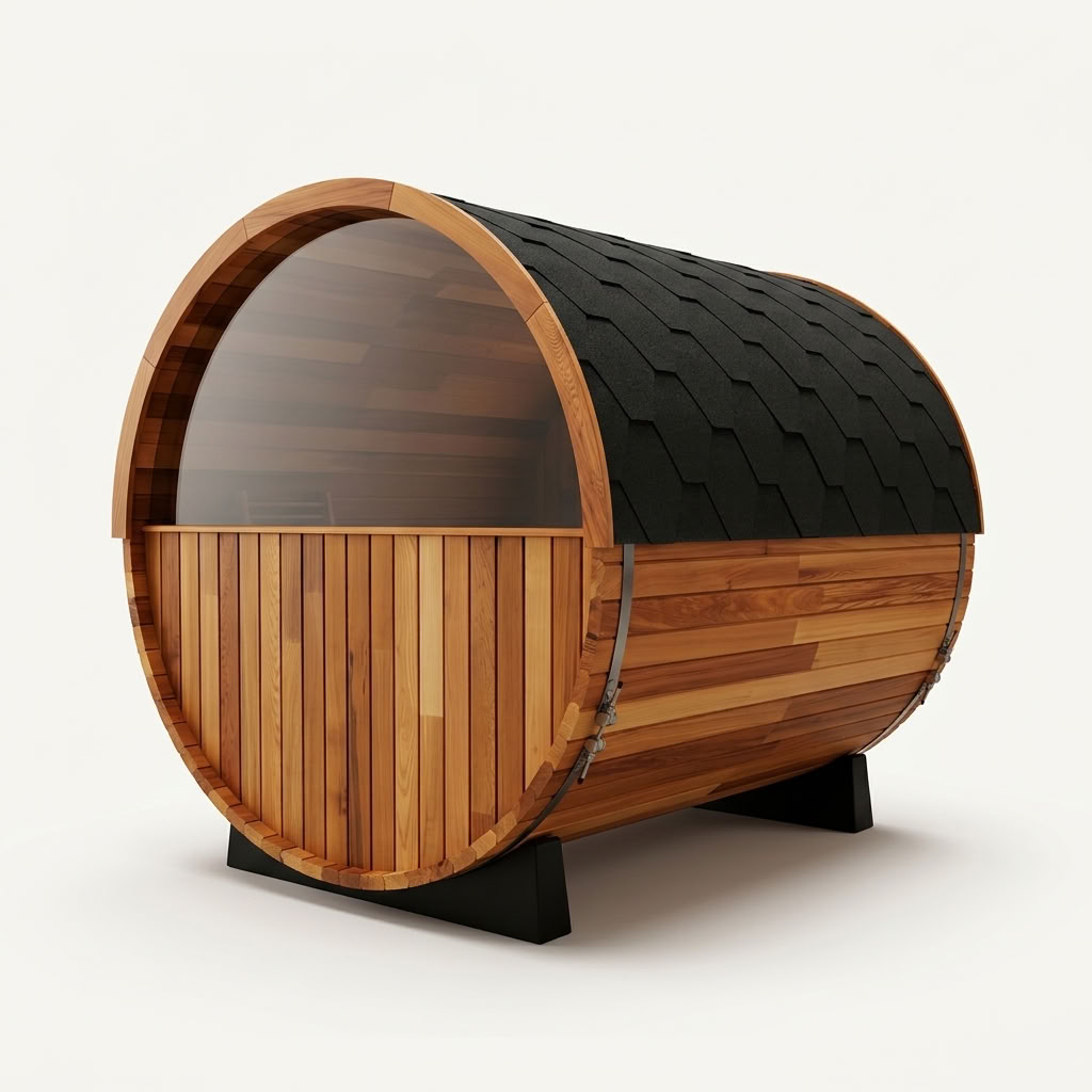Curve 1 Person Ice Bath & Cove Rearview Sauna | Contrast Therapy