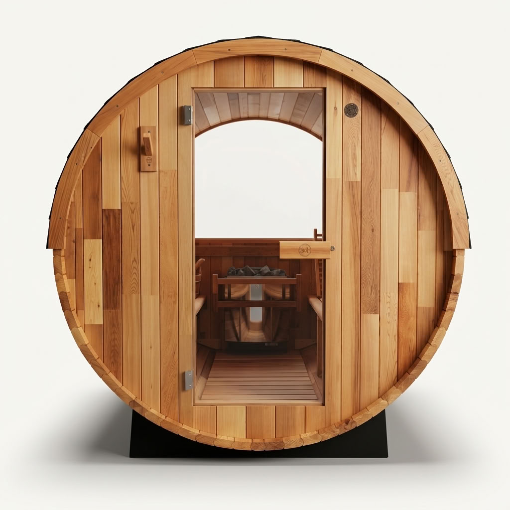 Curve 1 Person Ice Bath & Cove Rearview Sauna | Contrast Therapy