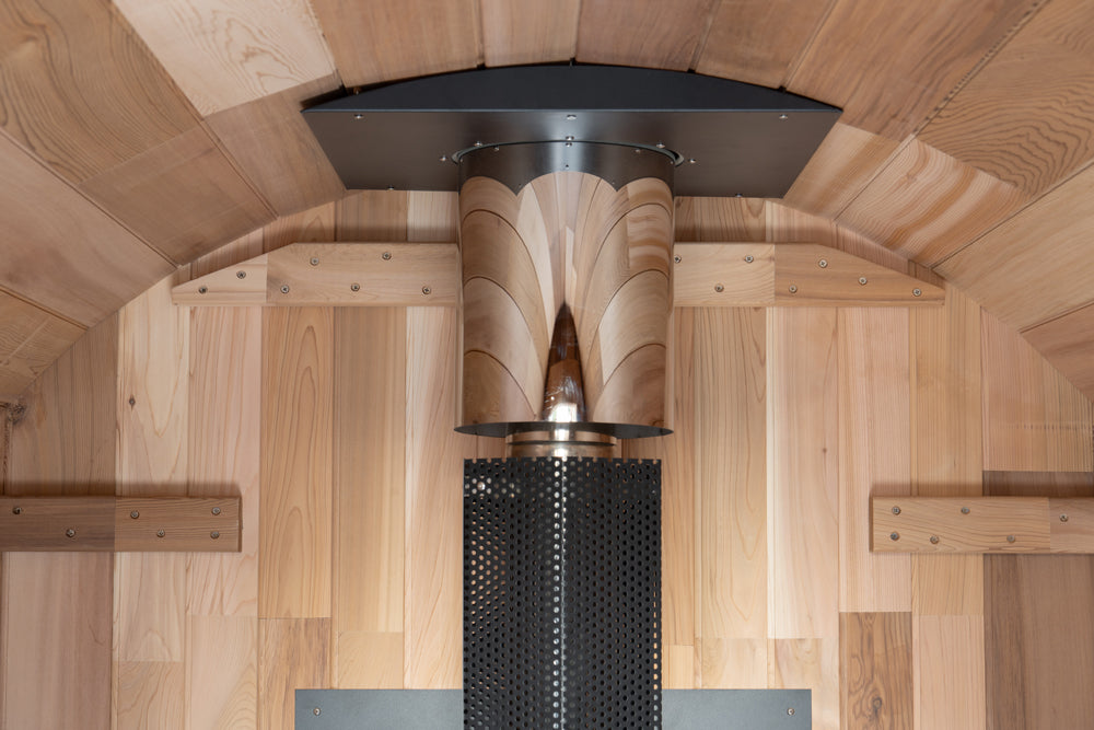 Deluxe Wood Fired 🔥 4-6 Person Cedar Barrel Sauna