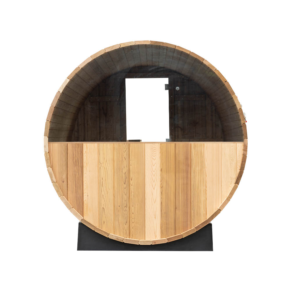 Cove Rearview 4 Person Cedar Barrel Sauna