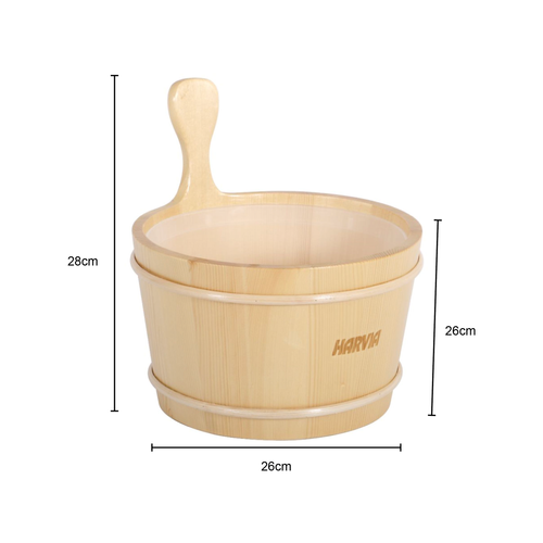 Harvia Wooden Bucket and Ladle