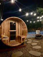 Load image into Gallery viewer, Traditional 6 Person Cedar Barrel Sauna
