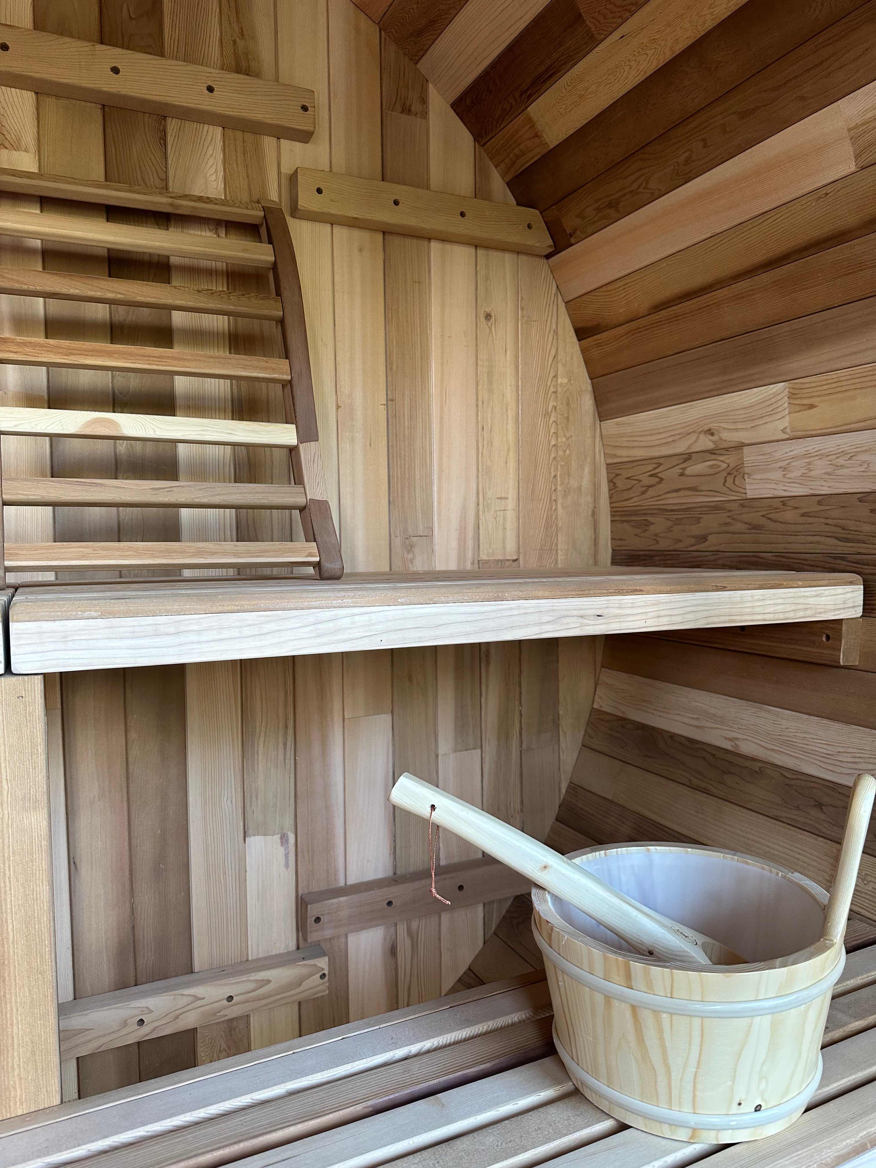 Outlook 4 Person Traditional Cedar Barrel Sauna