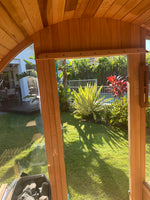 Load image into Gallery viewer, Outlook 4 Person Traditional Cedar Barrel Sauna
