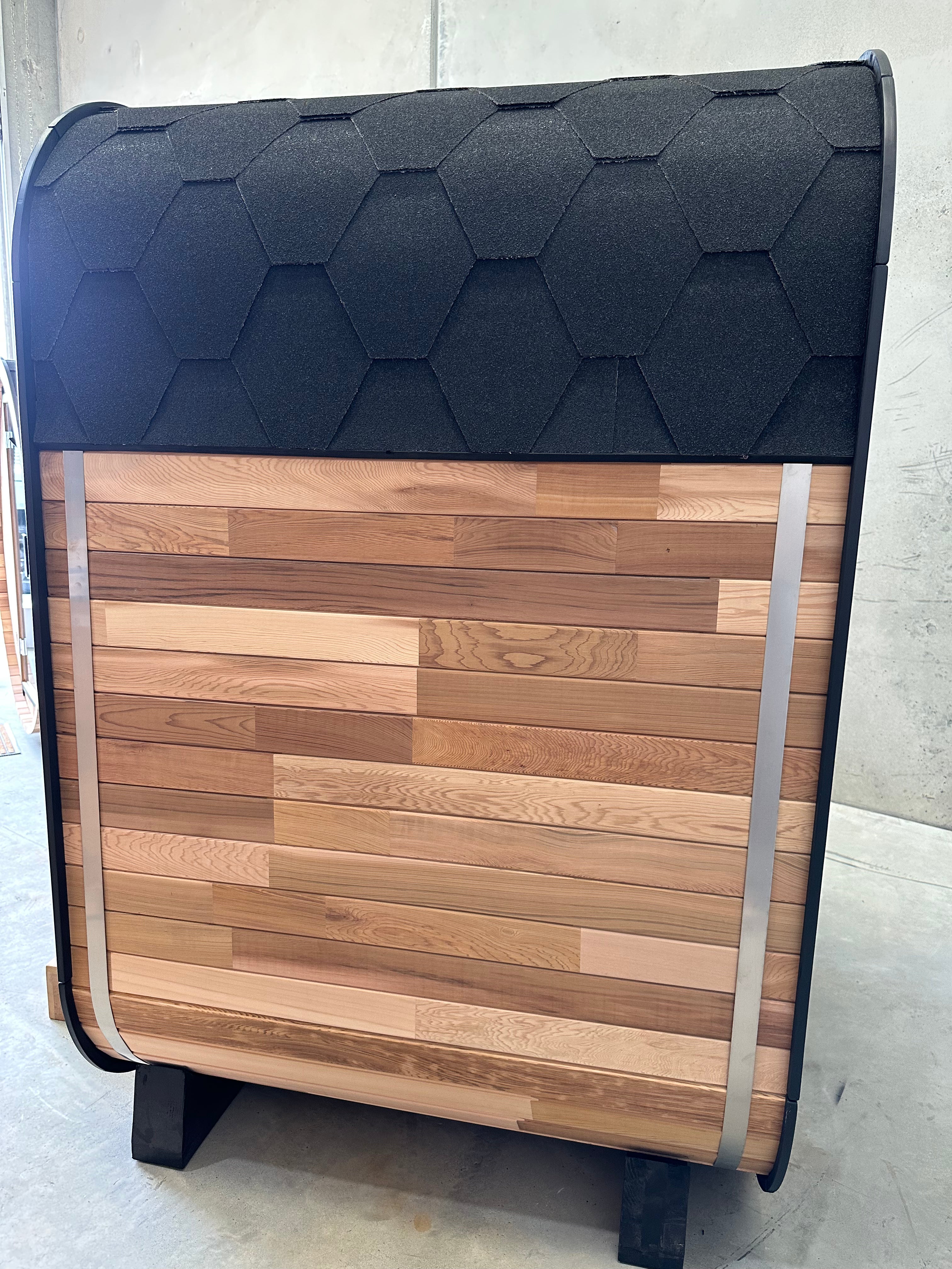 Niche 1-2 Person Traditional Cedar Sauna | Black Edition