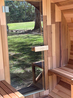 Load image into Gallery viewer, Deluxe 4-6 Person Traditional Cedar Barrel Sauna
