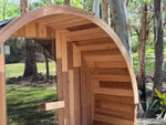 Load image into Gallery viewer, Deluxe 4-6 Person Traditional Cedar Barrel Sauna

