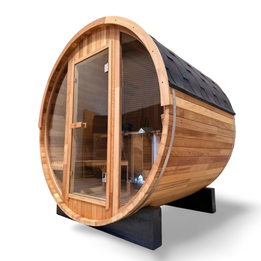 Outlook 4 Person Traditional Cedar Barrel Sauna